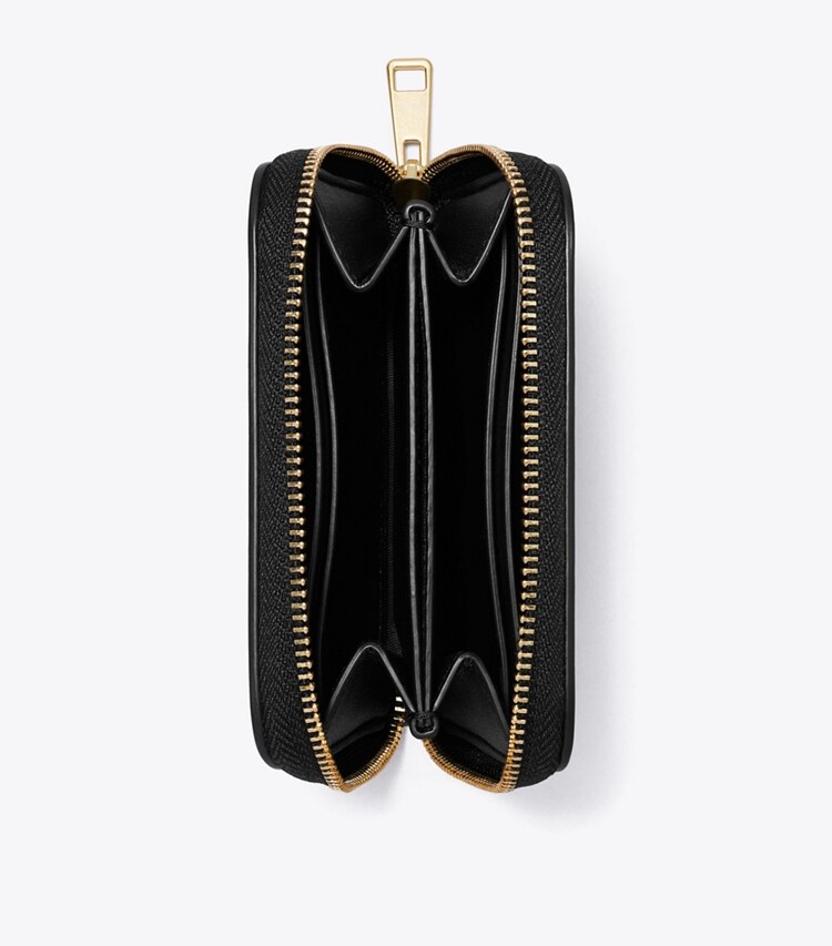 Tory Burch designer geldbörsen Kleine Ella Bio Geldbörse mit Reißverschluss in Black von oben