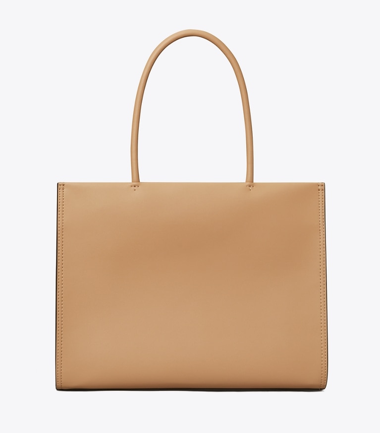 Tory Burch designer tote bags Kleine Ella Bio Tote Bag in Light Sand zurück