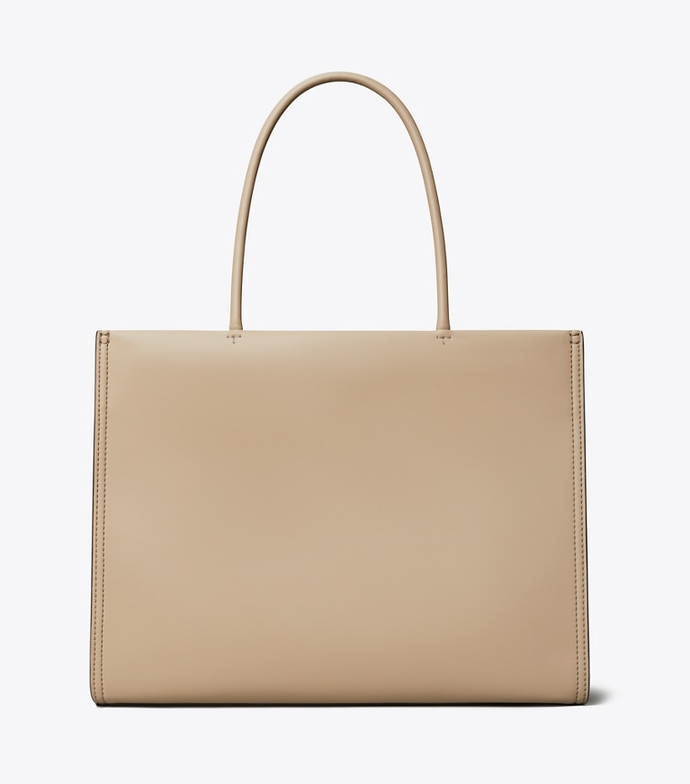 Tory Burch designer tote bags Kleine Ella Bio Tote Bag in Fresh Clay angle