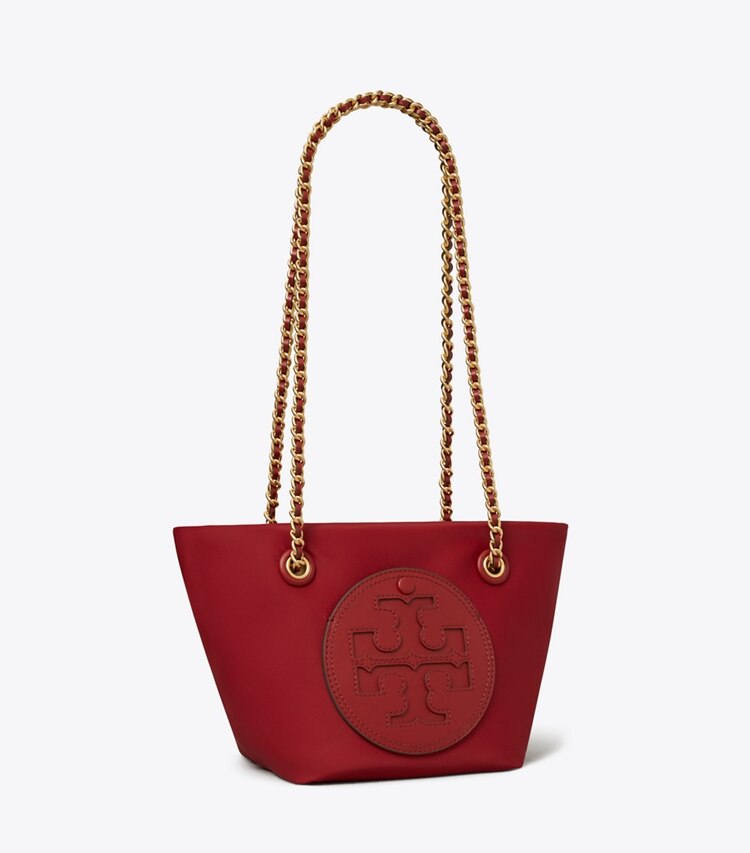 Tory Burch designer crossbody bags Kleine Ella Crossbody Bag mit Kette in Bartlett Red angle
