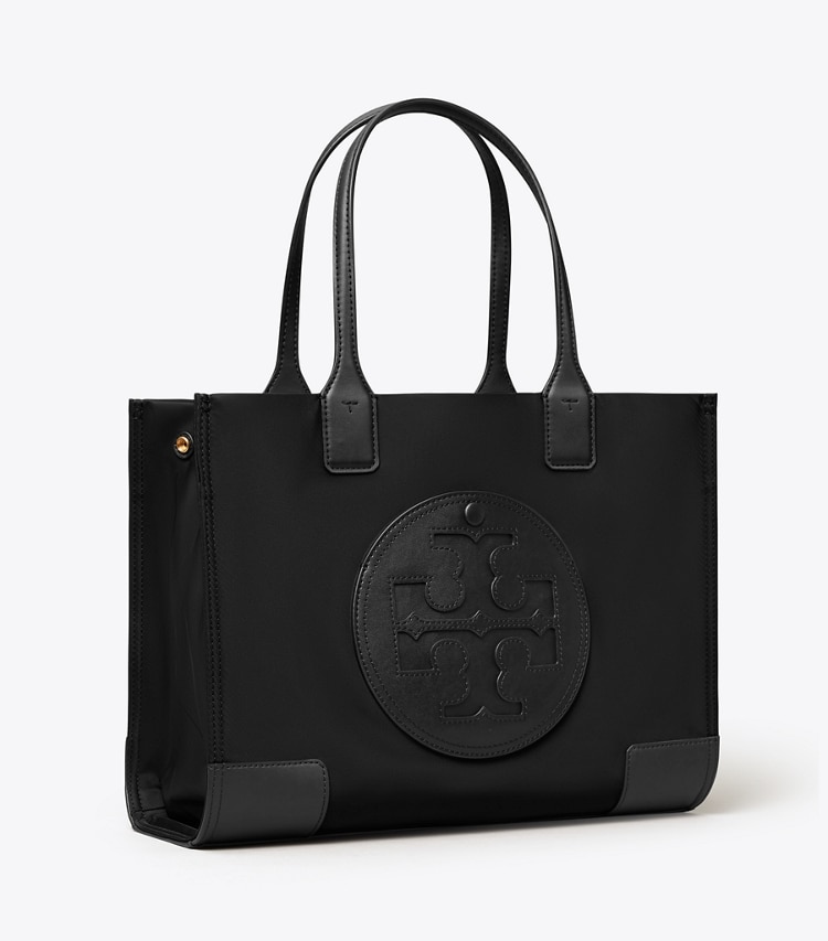 Tory Burch designer tote bags Kleine Ella Tote Bag in Black angle