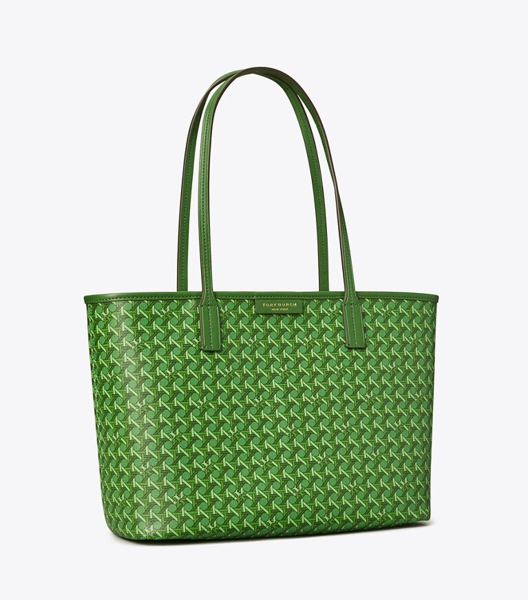 Tory Burch designer tote bags Kleine Ever-Ready Tote Bag mit Reißverschluss in Arugula angle