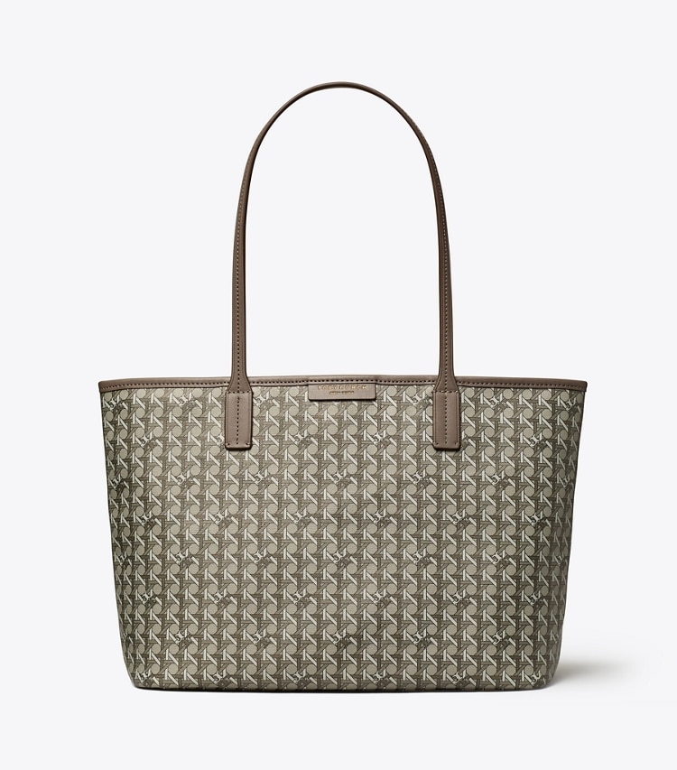 Tory Burch designer tote bags Kleine Ever-Ready Tote Bag mit Reißverschluss in Zinc front