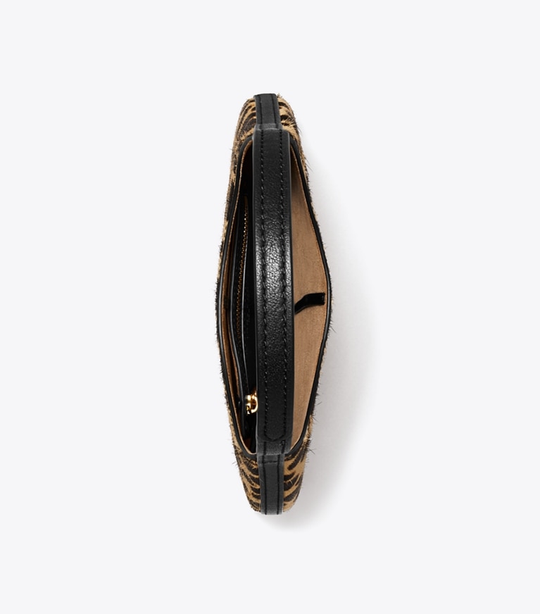 Tory Burch designer schultertaschen Kleine Handtasche aus Kalbshaar mit Piercingdetail in Multi angle