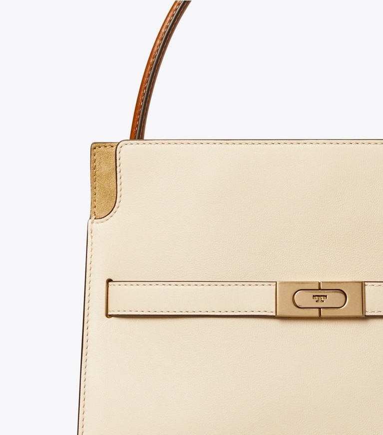 Tory Burch designer henkeltaschen Kleine Lee Radziwill Double Bag in New Cream angle
