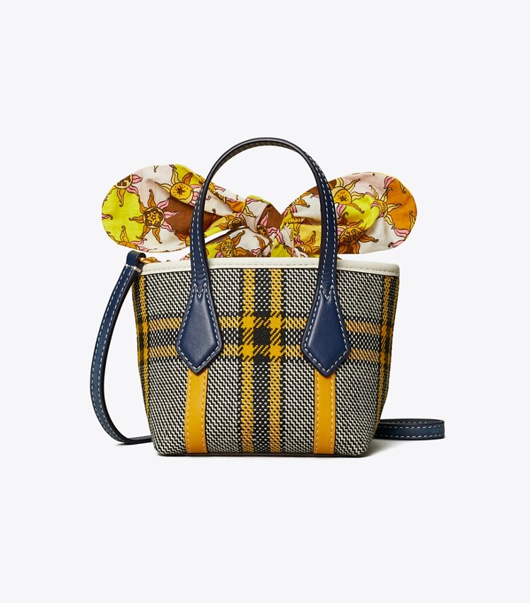 Tory Burch designer kleine taschen Kleine Perry Tote Bag mit Karomuster in Multi front