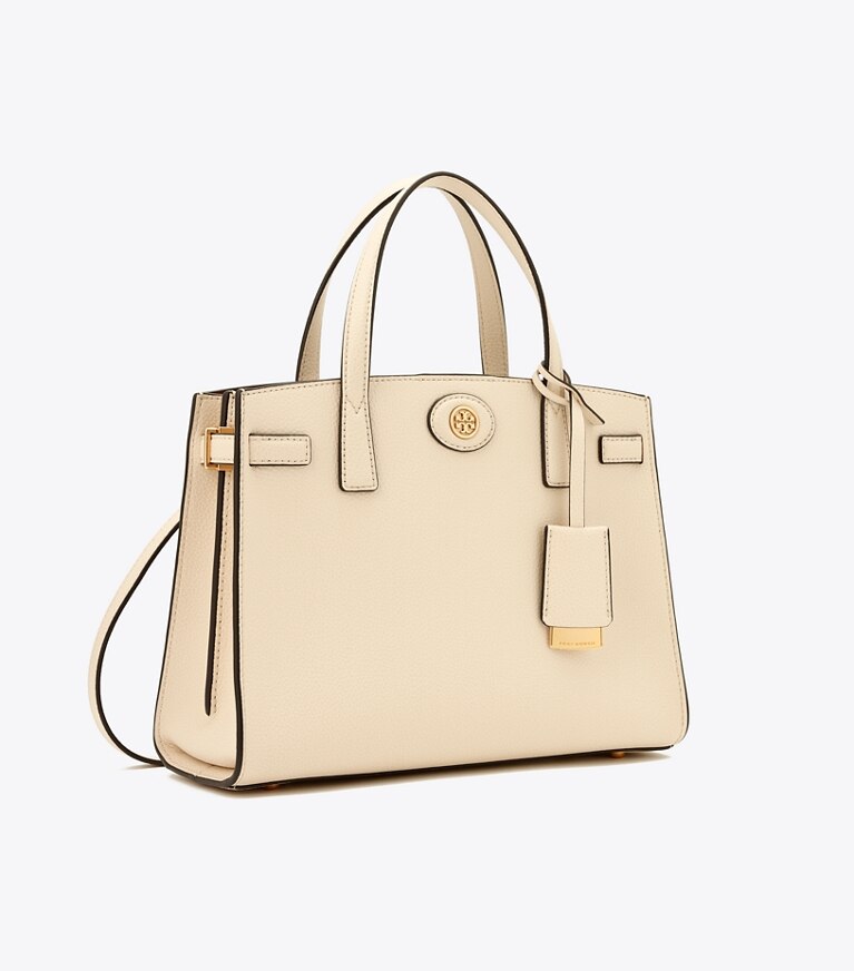 Tory Burch designer henkeltaschen Kleine Robinson Henkeltasche in New Cream angle
