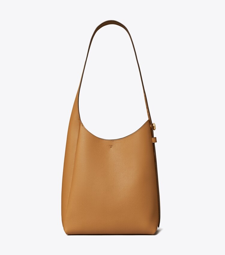 Tory Burch designer hobo bags Kleine Romy Hobo Bag in Tiramisu front