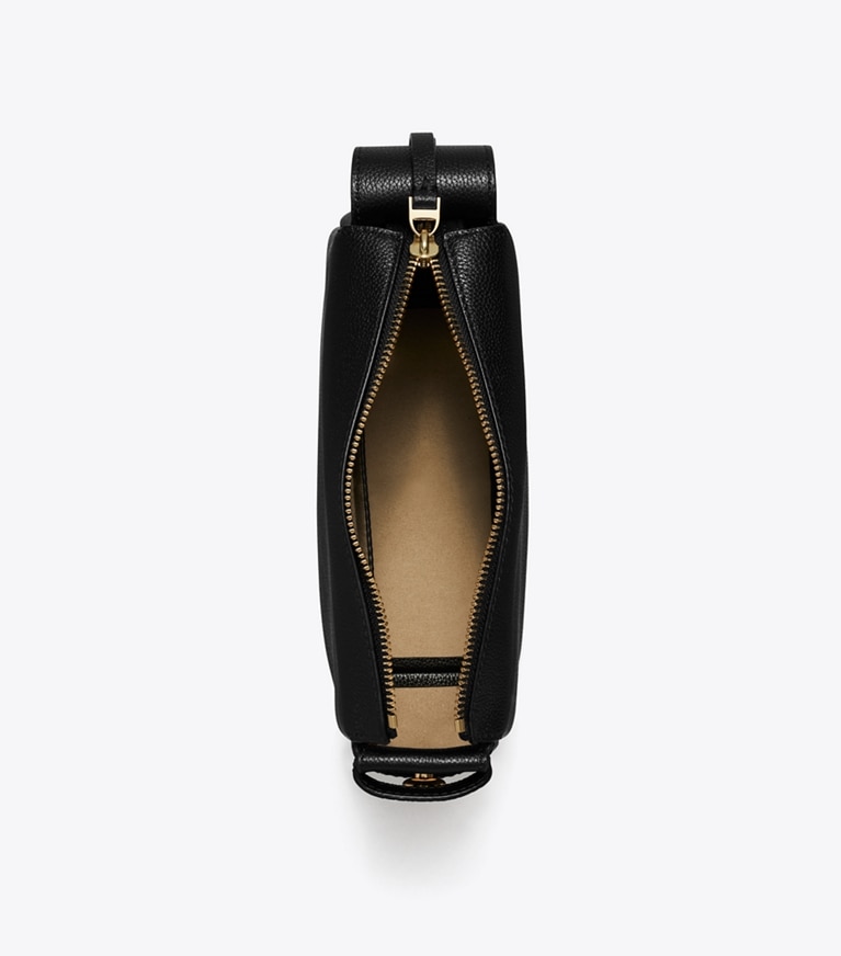 Tory Burch designer schultertaschen Kleine Romy Schultertasche in Black angle