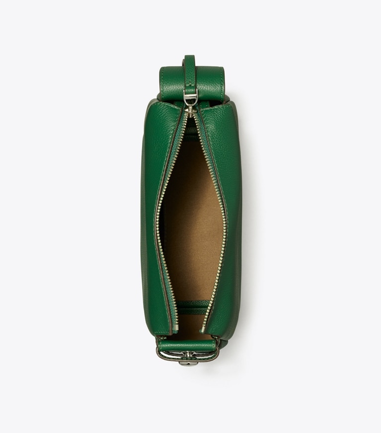 Tory Burch designer schultertaschen Kleine Romy Schultertasche in Dark Kale angle