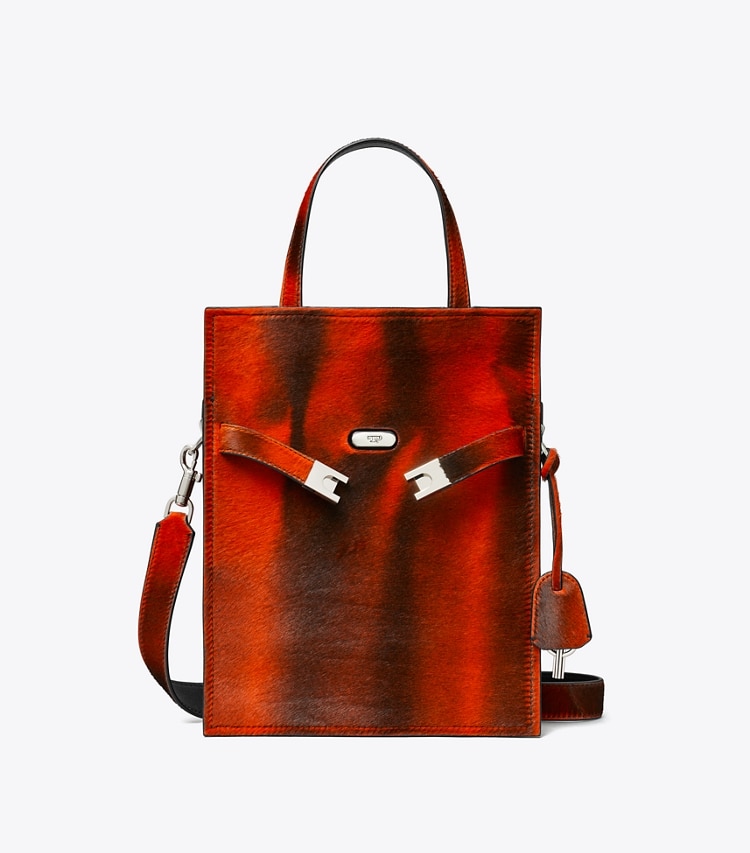 Tory Burch designer schultertaschen Kleiner Lee Radziwill Shopper aus Kalbshaar in Bird Of Paradise Multi front