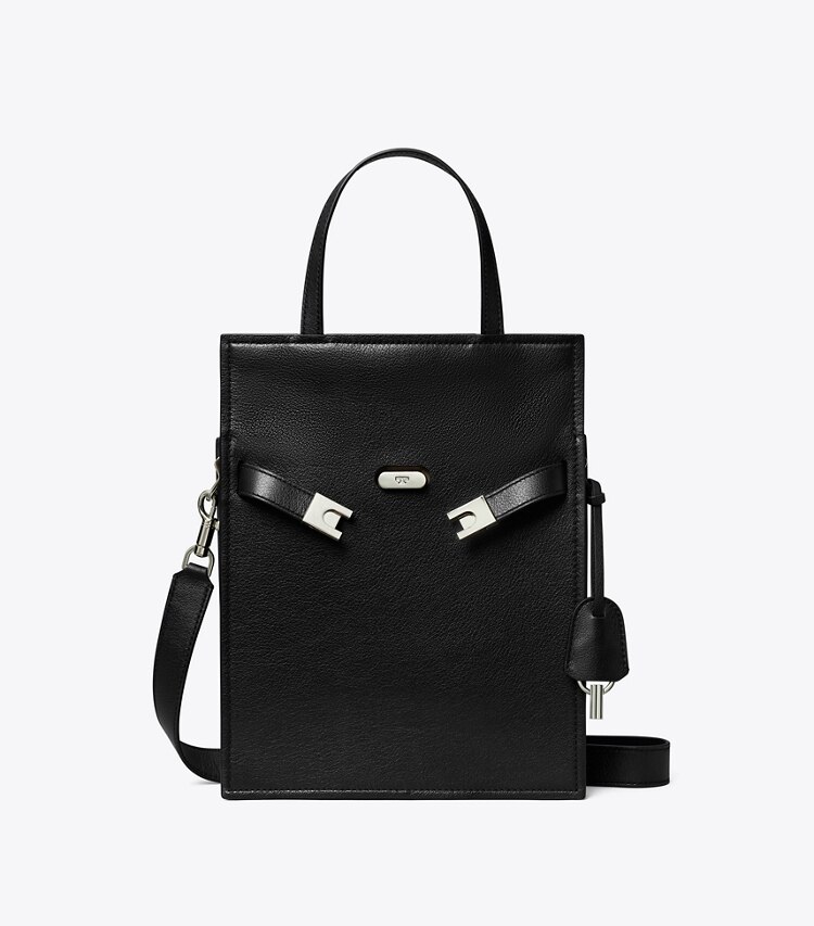 Tory Burch designer schultertaschen Kleiner Lee Radziwill Shopper in Black front