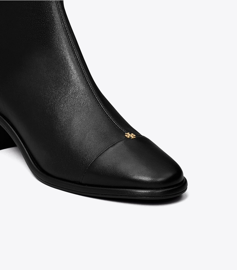 Tory Burch designer stiefel Kniehohe Stiefel mit Zehenkappe in PERFECT BLACK angle