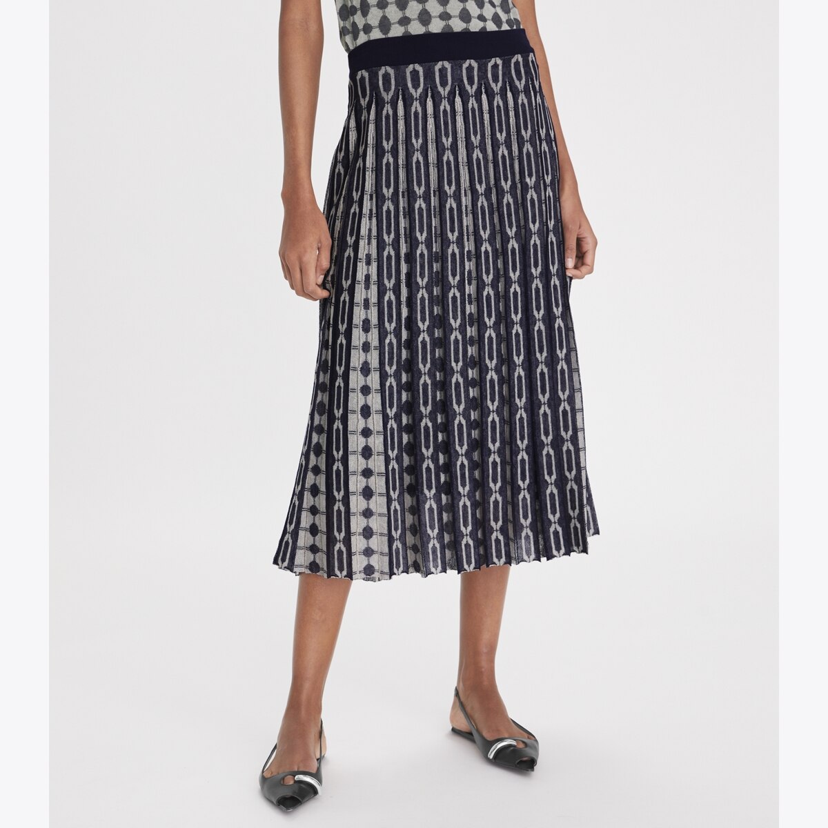 Knit Jacquard Skirt: Women's Clothing | Bottoms | Tory Burch EU