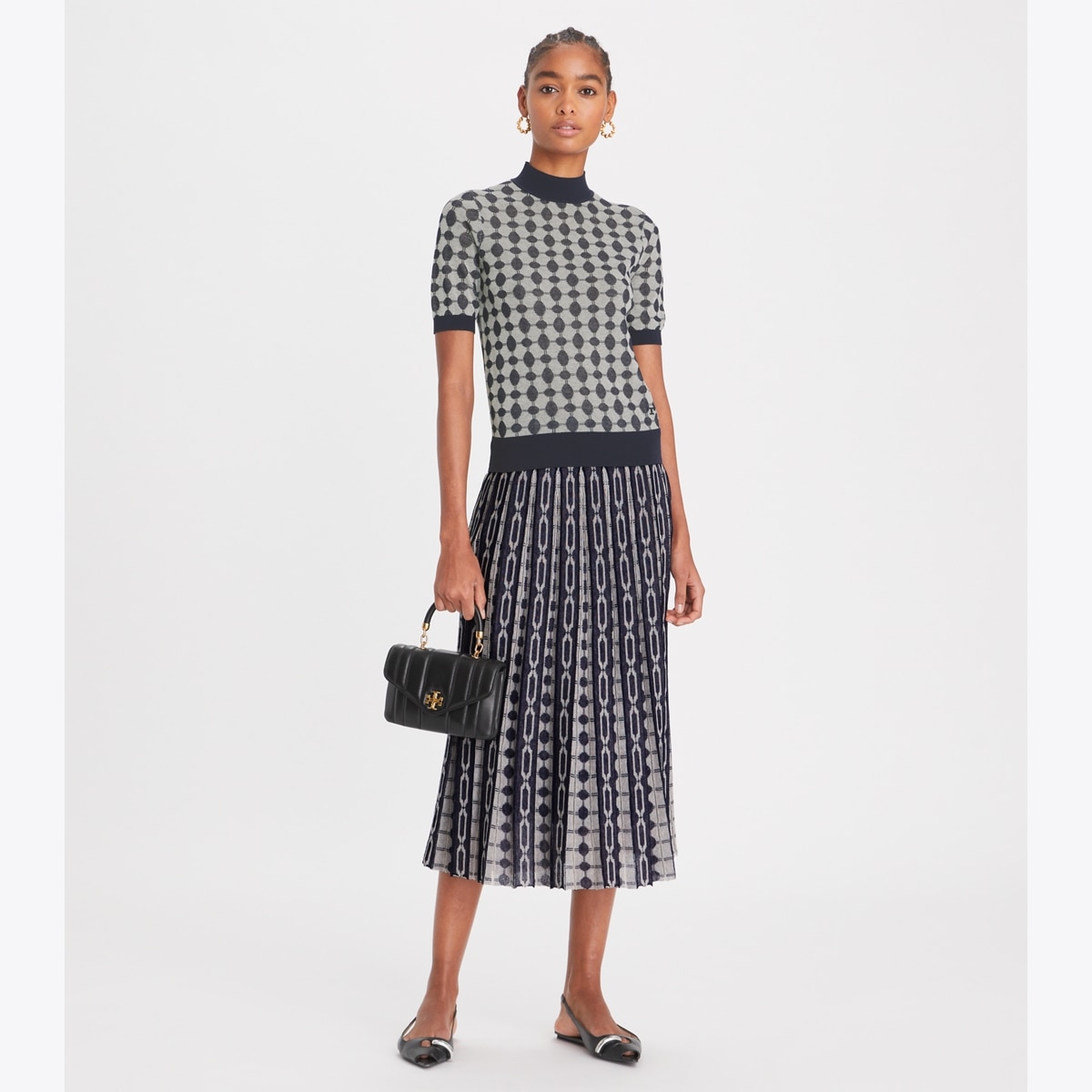 スカート送料&関税込み★Tory Burch★★JACQUARD SWEATER SKIRT jacquard-sweater-skirt-front.