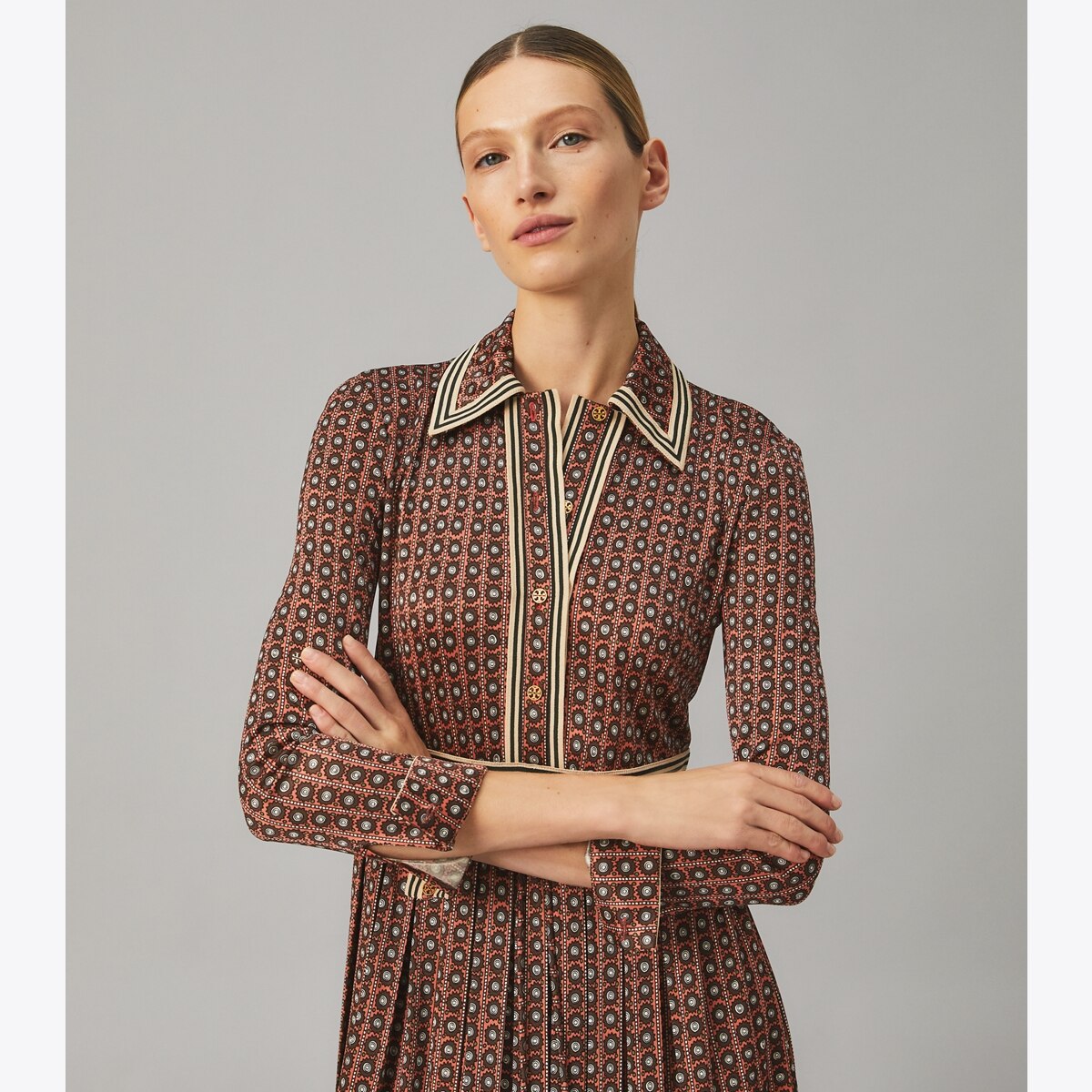 [ KIRSH ]★PULLOVER SHIRT DRESS Sweatshirt Dress Women Fox Printed Dress Organic Cotton