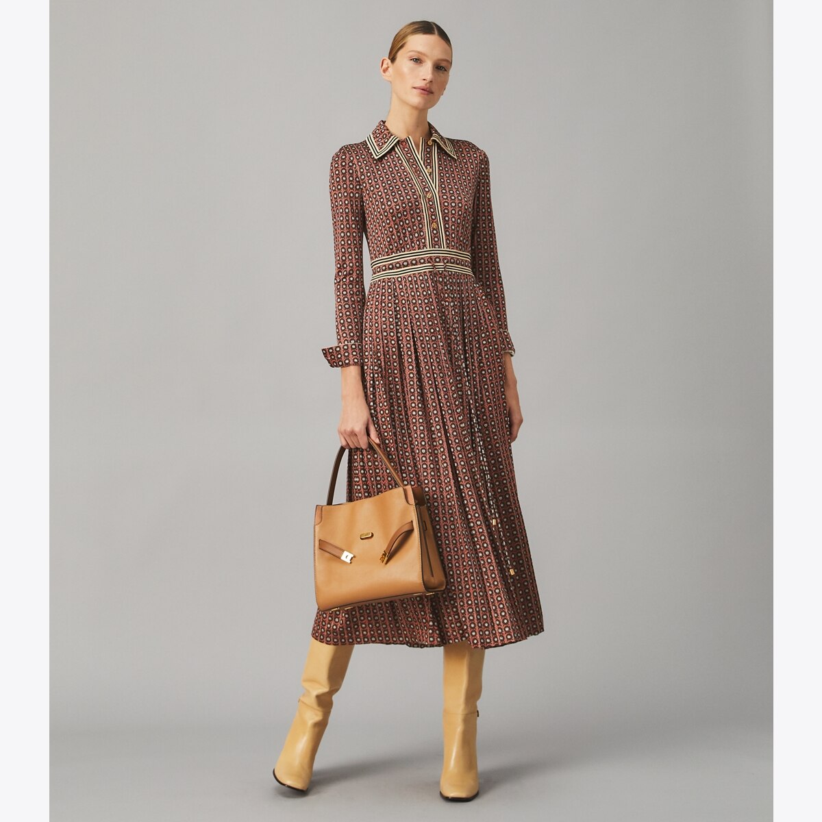 トップス TORY BURCH knit one-piece dress Silk-Front Sweater Dress: Women's Designer Dresses | Tory Burch