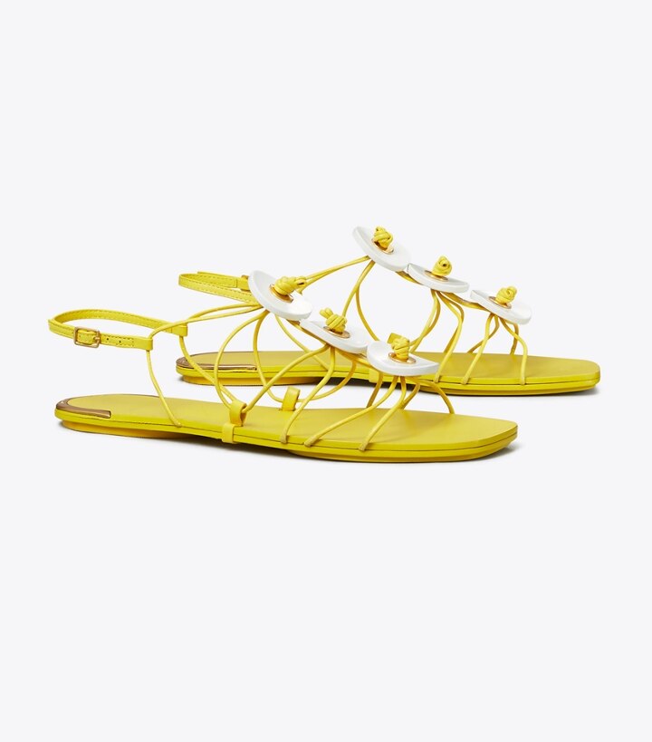 Total 66+ imagen tory burch knotted sandal