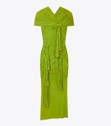 Layered Hand-Done Mirrorwork Dress: Women's Designer Dresses | Tory Burch
