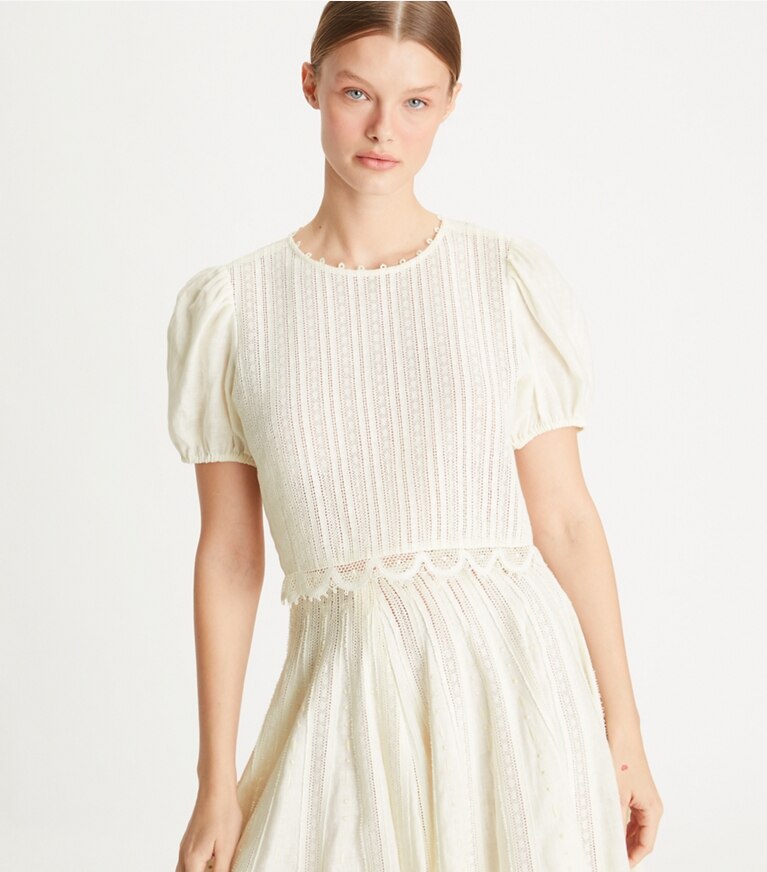 Tory burch hotsell smocked tube top