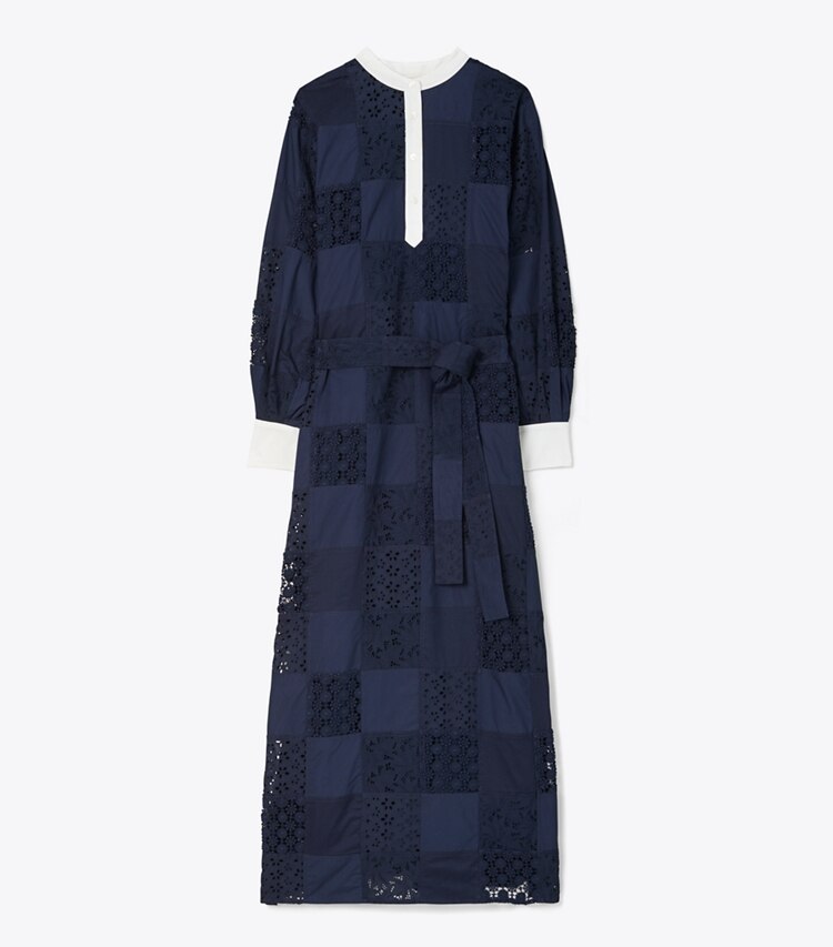 Tory Burch designer dresses Lace Patchwork Caftan in LACE PATCHWORK front