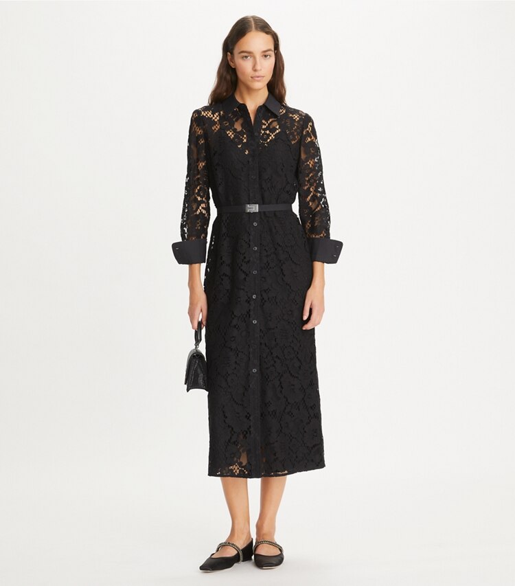 Lace Shirtdress Womens Designer Dresses Tory Burch 0161