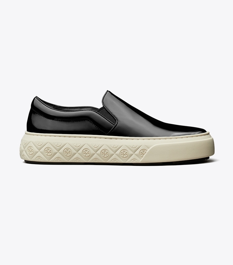 Tory Burch designer sneakers Ladybug Slip-On Sneaker in Black side