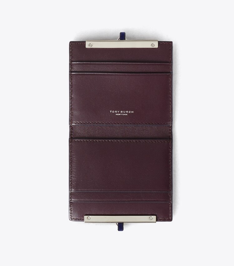Tory Burch designer portefeuilles Lanière en suède dans Navy Day vue du dessus