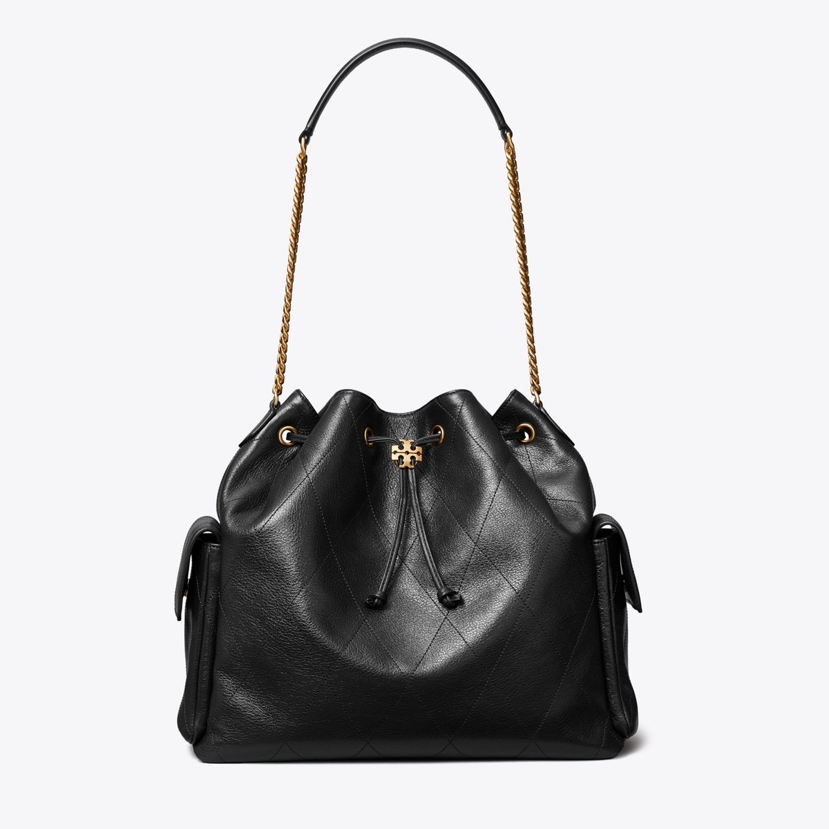 Large Charlie Quilted Drawstring Shoulder Bag: Women's Designer
