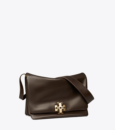 Tory Burch designer ショルダーバッグ チャーリー ラージ ショルダーバッグ in Warm Mahogany angle