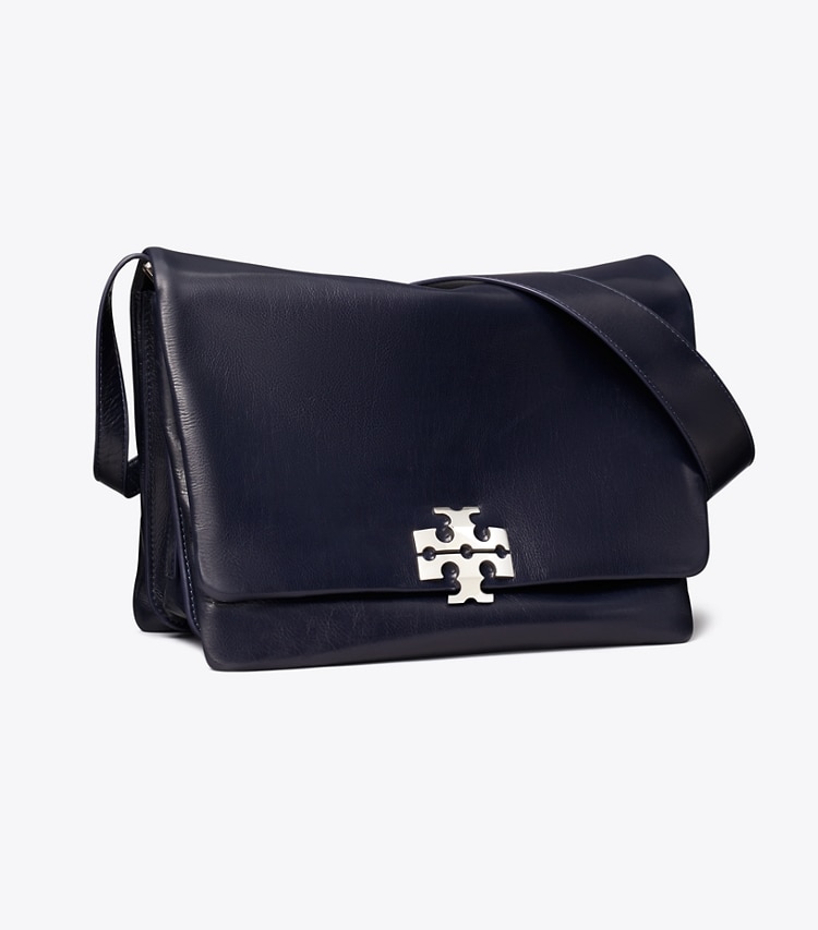 Tory Burch designer shoulder bags Large Charlie Runway Shoulder Bag in Perfect Navy angle