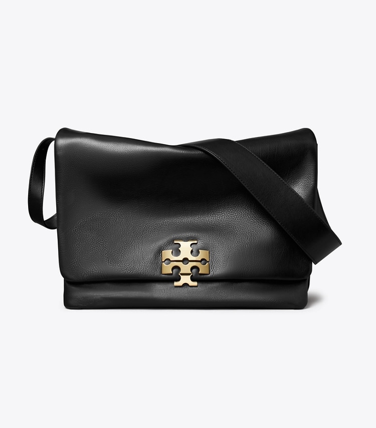 Tory Burch designer ショルダーバッグ チャーリー ラージ ショルダーバッグ in BLACK/GOLD front