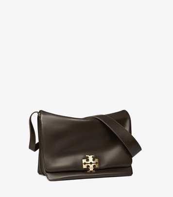 Tory Burch designer shoulder bags Large Charlie Shoulder Bag in Warm Mahogany angle