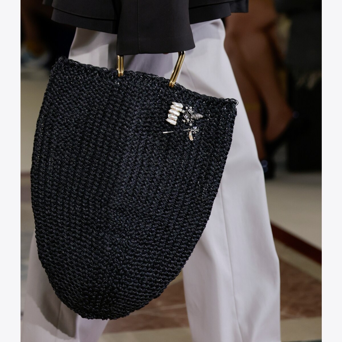 Large Crocheted Tote: Women's Designer Tote Bags | Tory Burch