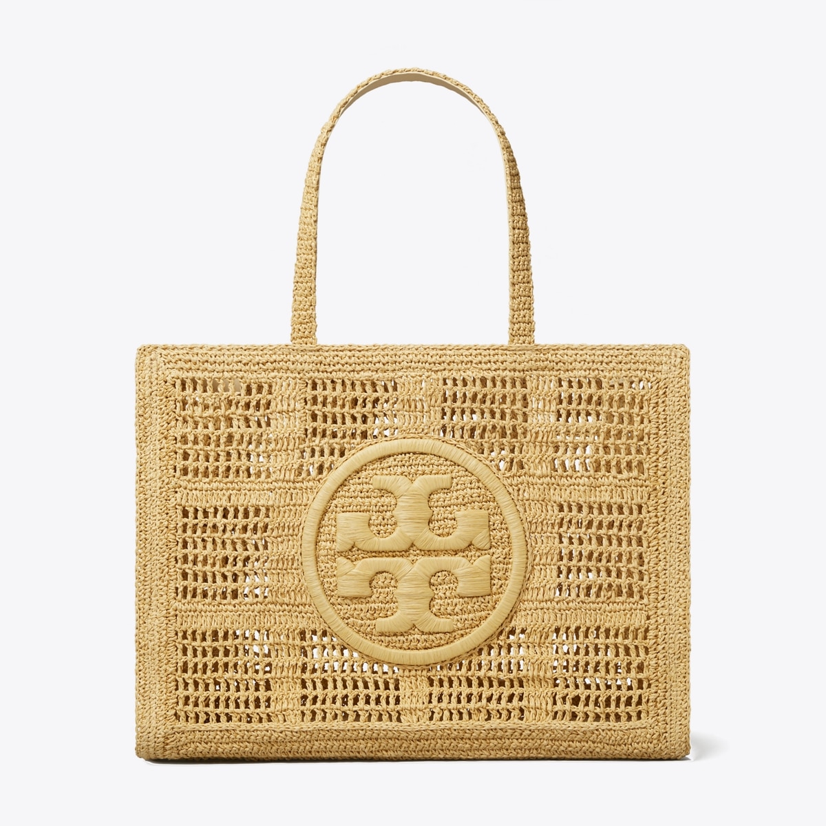 トートバッグ Tory Burch ELLA HAND-CROCHETED LARGE TOTE (151277 001 001) Large Ella Hand-Crocheted Tote: Women's Designer Tote Bags