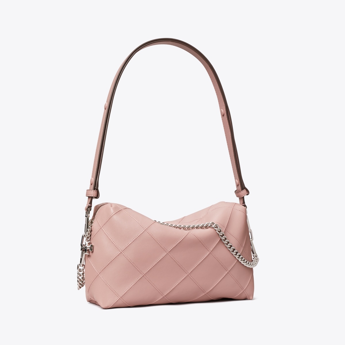 Tory Burch バック Tory Burch Willa Zip Shoulder Quilted Handbag Leather Authentic