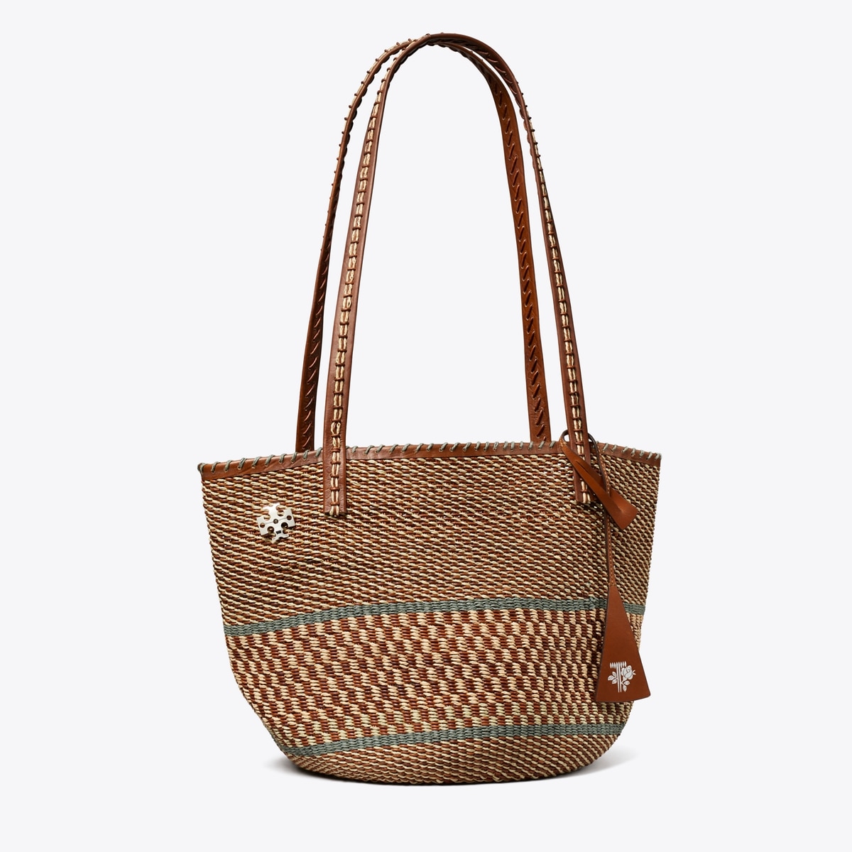 Large Handwoven Basket Tote: Women's Designer Tote Bags | Tory Burch