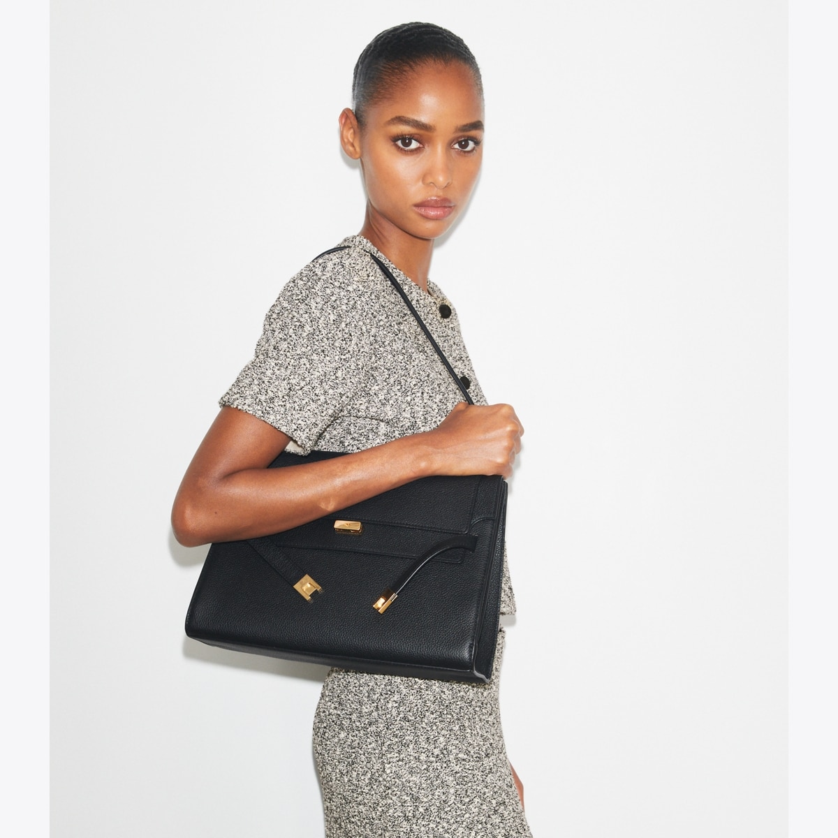 ショルダーバッグ・ポシェット Tory Burch 'Lee Radziwill' large shoulder bag (169241 250) Large Lee Radziwill Shoulder Bag: Women's Designer Shoulder