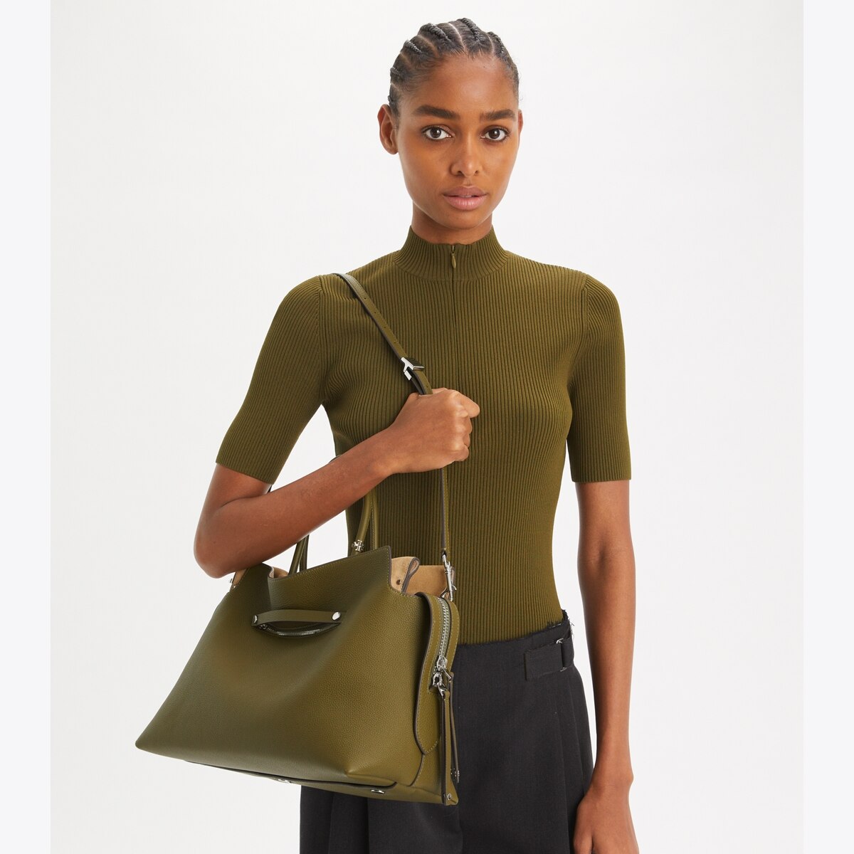 Large Mercer Pebbled Satchel: Women's Designer Satchels