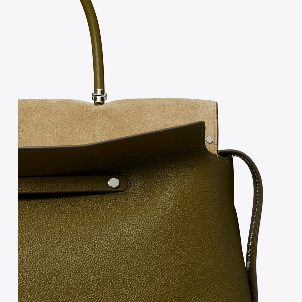 【Tory Burch】Large Mercer Pebbled Satchel ◆国内発送◆ large-mercer-distressed-