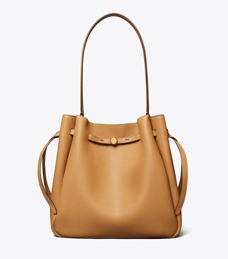 Tory Burch Large Romy Bucket Bag — Tiramisu