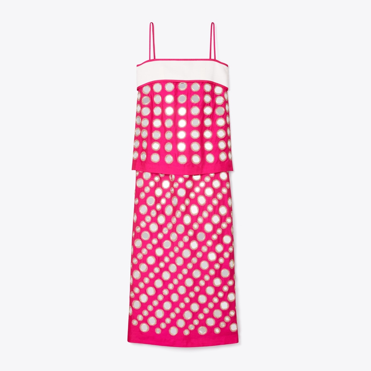 Layered Hand-Done Mirrorwork Dress: Women's Designer Dresses