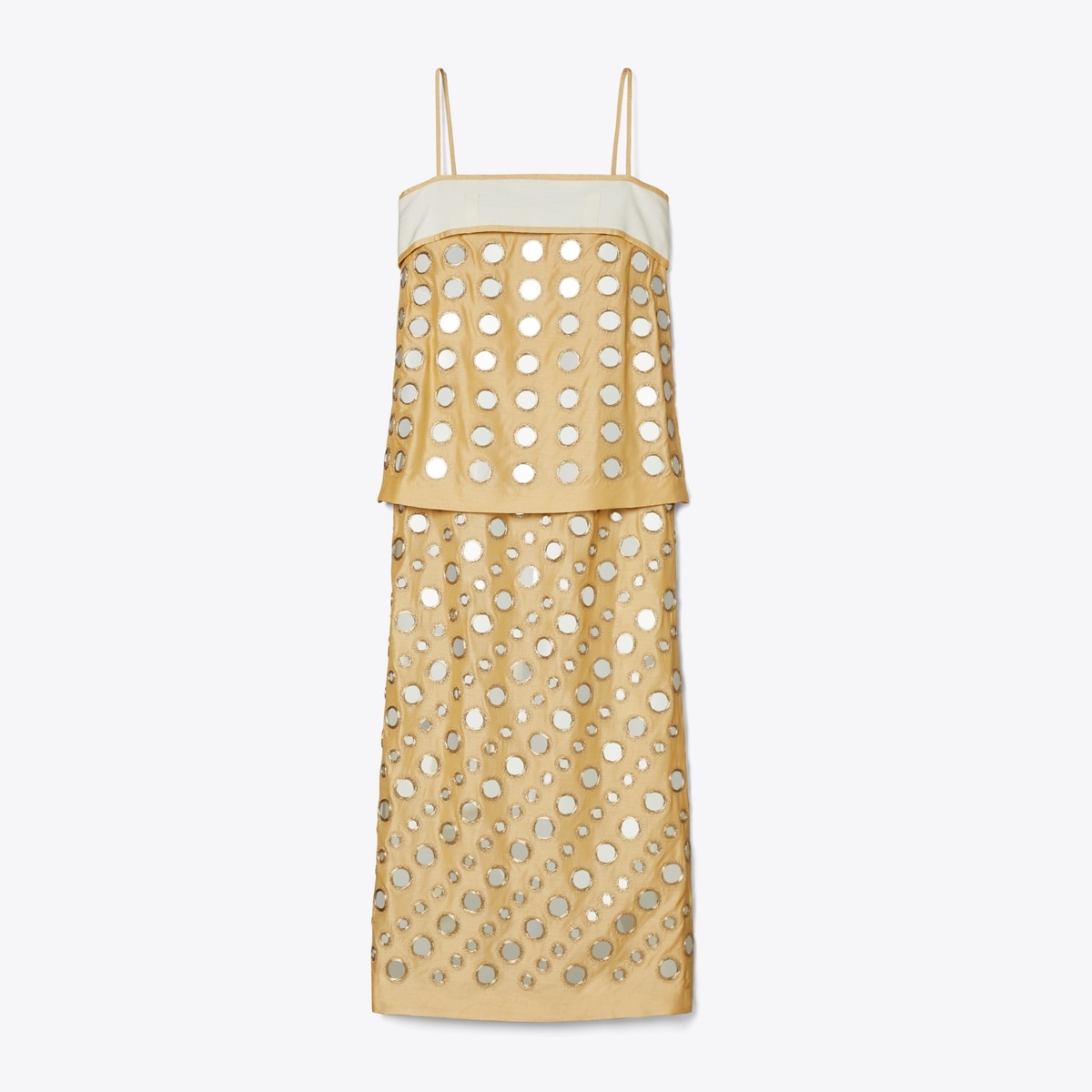 Layered Hand-Done Mirrorwork Dress: Women's Designer Dresses