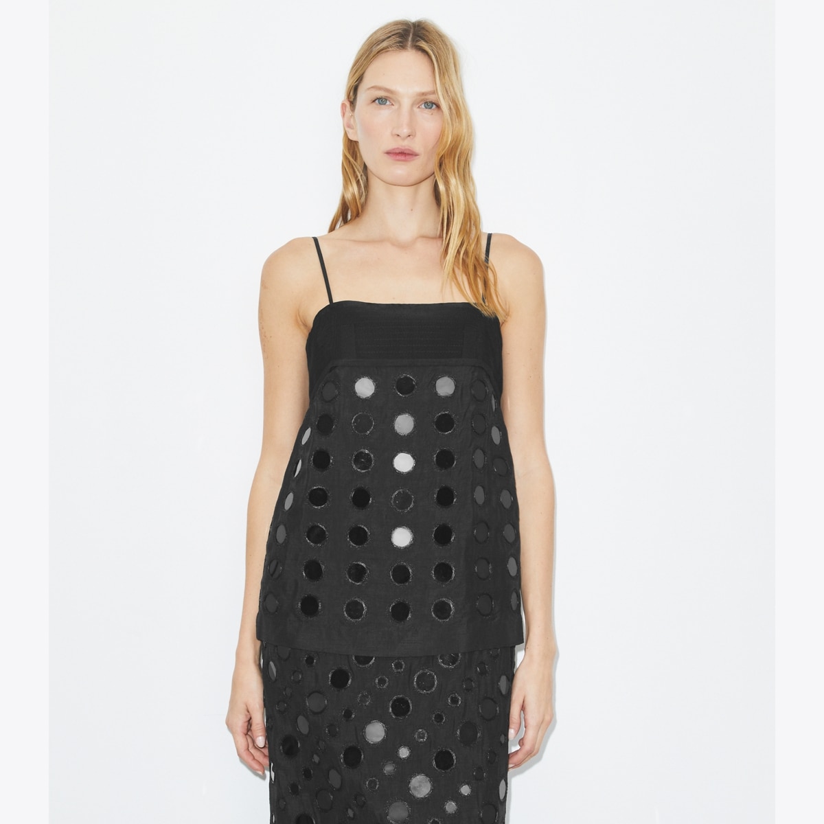 Layered Hand-Done Mirrorwork Dress: Women's Designer Dresses | Tory Burch Layered Hand-Done Mirrorwork Dress: Women's Designer Dresses | Tory Burch