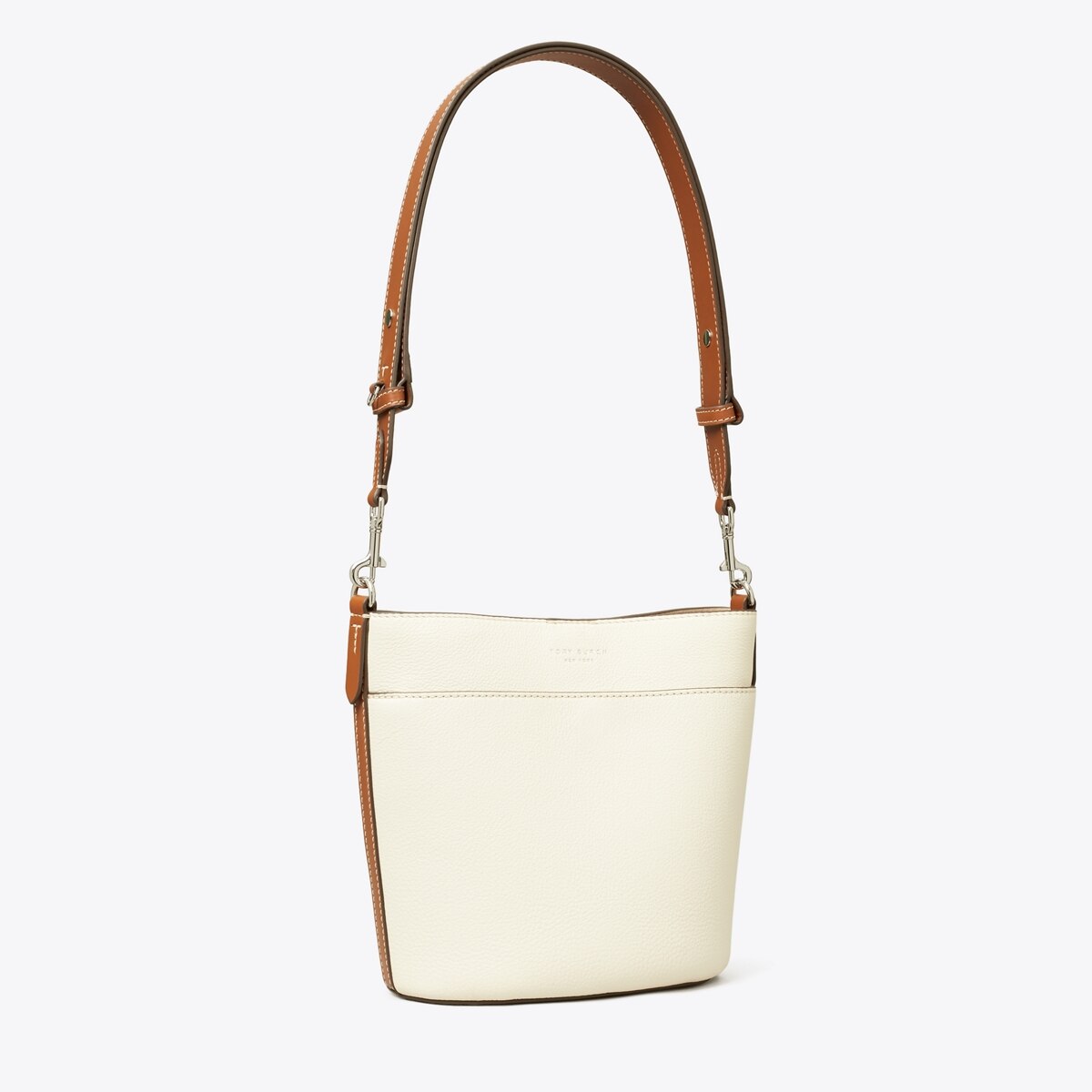TORY BURCH FELIX BUCKET BAG ベージュ Leather Colorblock Bucket Bag: Women's Designer Satchels | Tory Burch