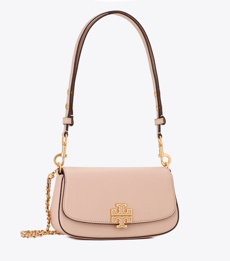 Tory Burch designer クロスボディバッグ レザー コンバーチブル クロスボディバッグ in Shell Pink angle