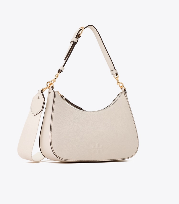 Tory Burch designer クロスボディバッグ レザー コンバーチブル ショルダーバッグ in NEW IVORY angle