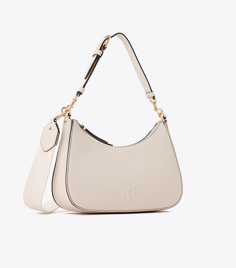 Tory Burch designer クロスボディバッグ レザー コンバーチブル ショルダーバッグ in NEW IVORY angle