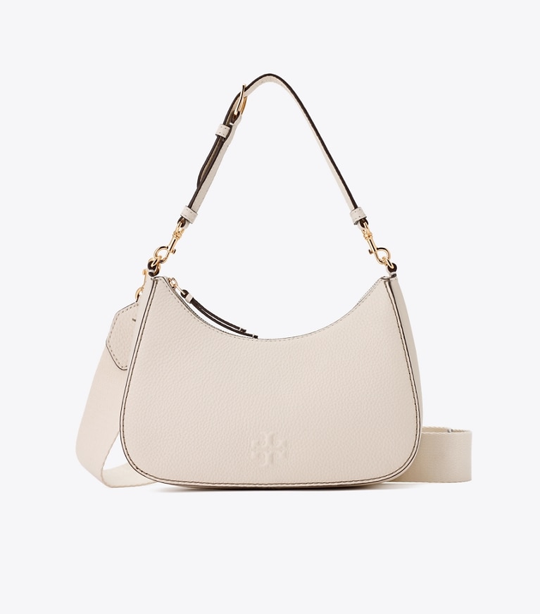 Tory Burch designer クロスボディバッグ レザー コンバーチブル ショルダーバッグ in NEW IVORY angle