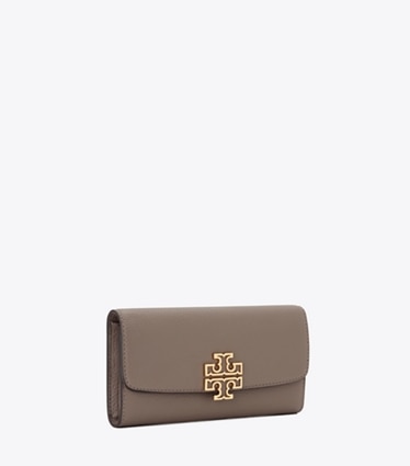 Tory Burch designer 財布 レザー エンベロープ ウォレット  in Portobello angle